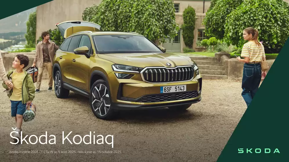 Catalogue Škoda à Saint-Jouan-des-Guérets | Brochure et tarifs du Škoda Kodiaq | 2026-02-03T00:00:00.000Z - 2026-12-31T00:00:00.000Z
