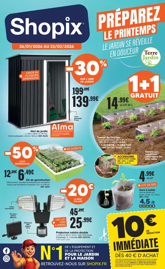 Catalogue Shopix à Heyrieux | PRÉPAREZ LE PRINTEMPS | 2026-01-26T00:00:00.000Z - 2026-02-22T00:00:00.000Z
