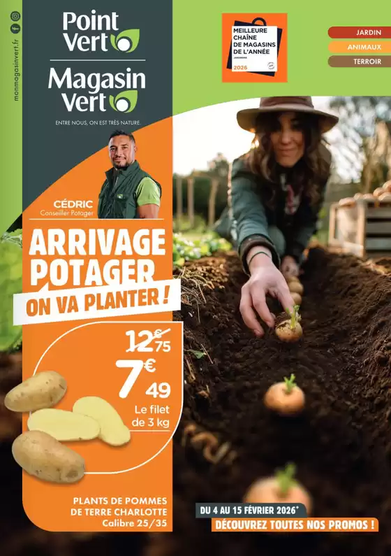 Catalogue Magasin Vert à Thouars | Arrivage potager on va planter ! | 2026-02-04T00:00:00.000Z - 2026-02-15T00:00:00.000Z