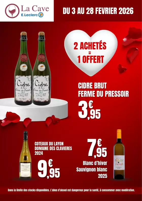 Catalogue E.Leclerc à Biscarrosse | LA CAVE | 2026-02-03T00:00:00.000Z - 2026-02-28T00:00:00.000Z