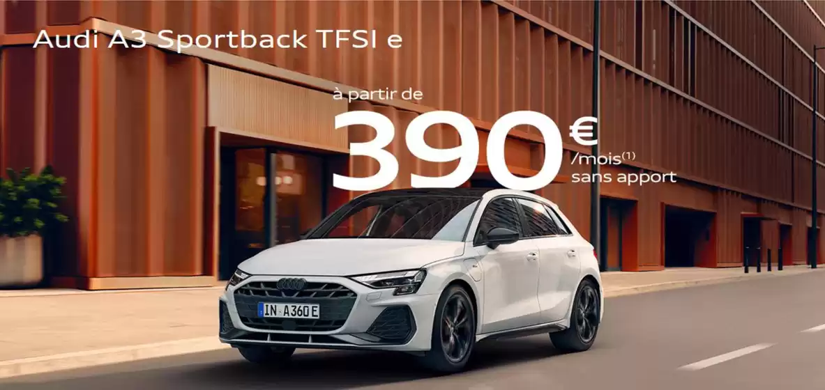Catalogue Audi à La Tessoualle | Audi A3 Sportback TFSI e | 2026-02-04T00:00:00.000Z - 2026-02-28T00:00:00.000Z