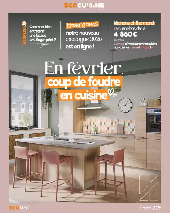 Catalogue Ecocuisine à Lyon | En février, coup de foudre en cuisine | 2026-02-04T00:00:00.000Z - 2026-02-28T00:00:00.000Z