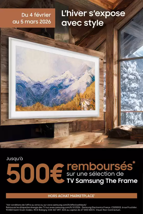 Catalogue Connexion à Landivisiau | SAMSUNG vous rembourse jusqu'à 500€ | 2026-02-04T00:00:00.000Z - 2026-03-05T00:00:00.000Z