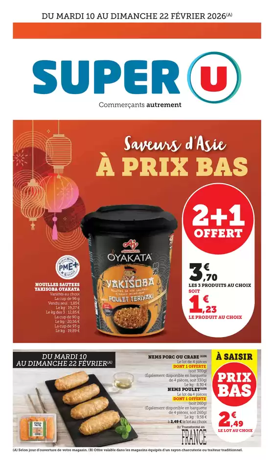 Catalogue Super U à  | Catalogue SUPER U | 2026-02-10T00:00:00.000Z - 2026-02-22T00:00:00.000Z