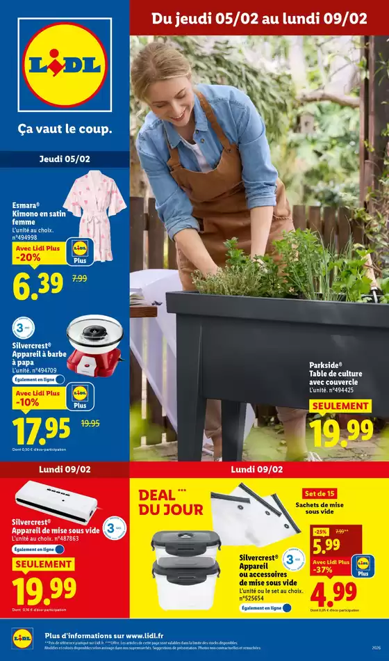 Catalogue Lidl à Saint-Pierre (La Réunion) | Les bonnes affaires de la semaine | 2026-02-05T00:00:00.000Z - 2026-02-09T00:00:00.000Z