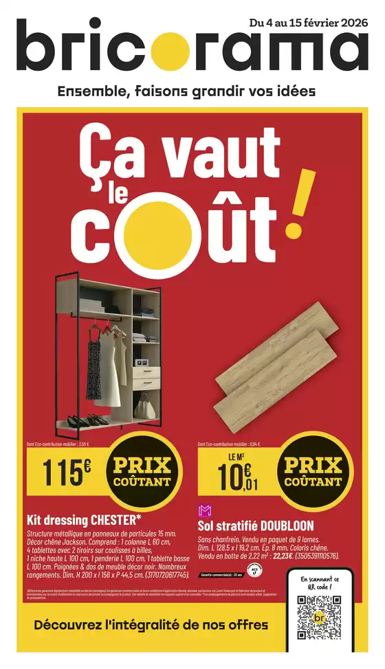 Catalogue Bricorama | Ça vaut le cout! | 2026-02-04T00:00:00.000Z - 2026-02-15T00:00:00.000Z