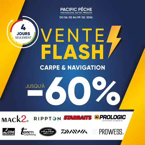 Catalogue Pacific Pêche à Auteuil (Yvelines) | Vente Flash  | 2026-02-06T00:00:00.000Z - 2026-02-09T00:00:00.000Z