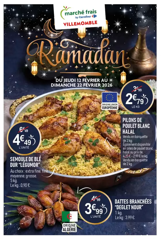 Catalogue marché frais Géant à Auterive (Haute Garonne) | RAMADAN | 2026-02-06T00:00:00.000Z - 2026-02-22T00:00:00.000Z