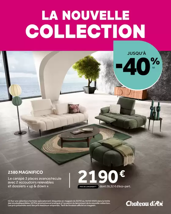 Catalogue Chateau d'Ax | Découvrez l'excellence du design avec le nouveau modèle Magnifico. | 2026-02-06T00:00:00.000Z - 2026-03-10T00:00:00.000Z