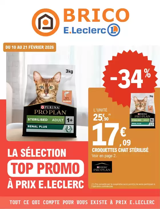 Catalogue E.Leclerc Brico à Aubigny-au-Bac | Trafic Animalerie 2 | 2026-02-10T00:00:00.000Z - 2026-02-21T00:00:00.000Z