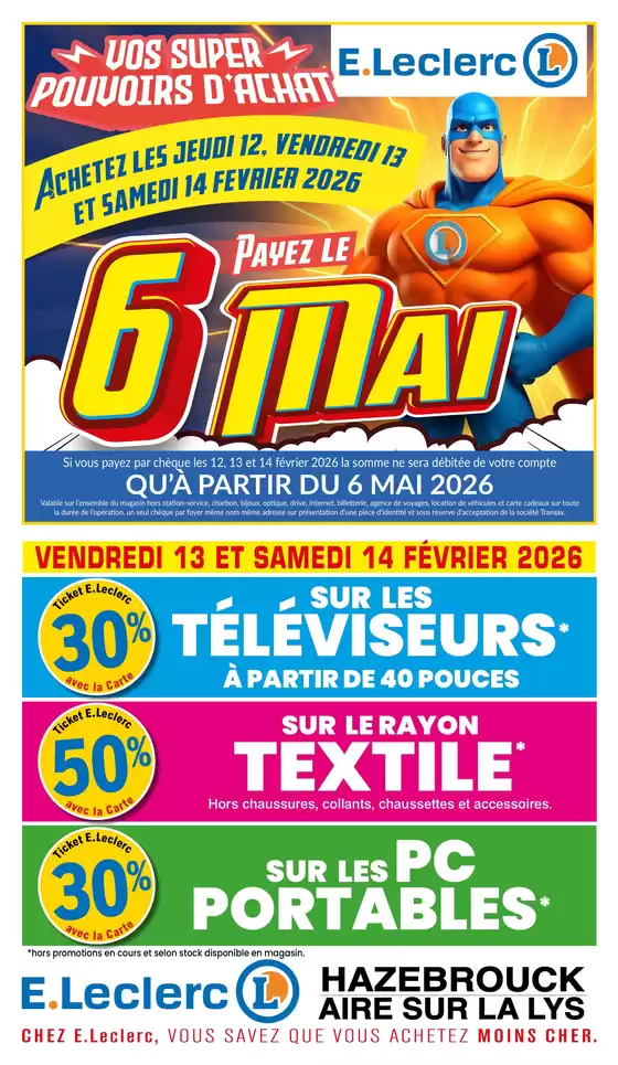 Catalogue E.Leclerc à Châteldon | Tract mag 09 au 14 février | 2026-02-12T00:00:00.000Z - 2026-02-14T00:00:00.000Z