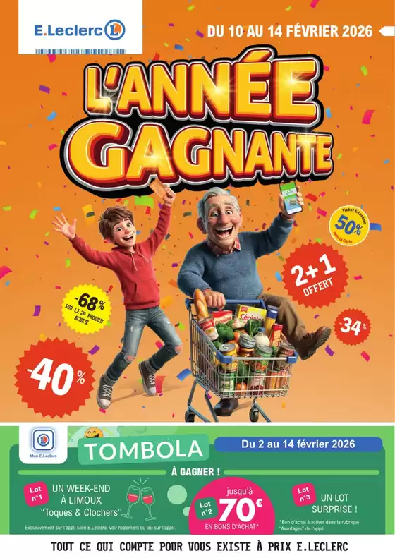 Catalogue E.Leclerc à Châteldon | Temps fort #7 | 2026-02-02T00:00:00.000Z - 2026-02-14T00:00:00.000Z