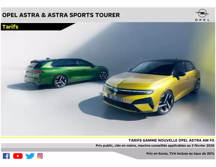 Catalogue Opel à Fleury-les-Aubrais | Opel Nouvelle Astra et Astra Sports Tourer | 2026-02-10T00:00:00.000Z - 2026-05-31T00:00:00.000Z