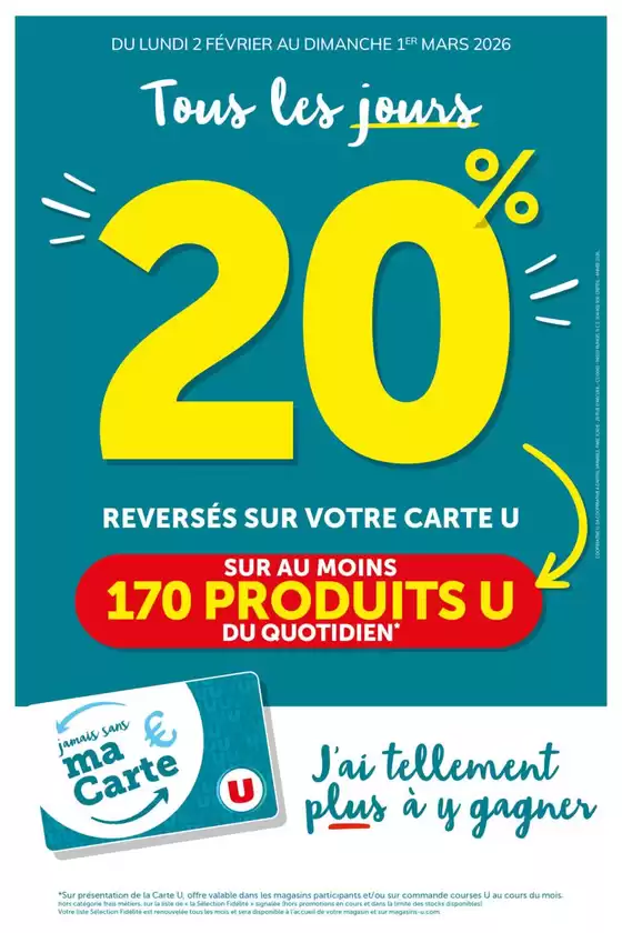 Catalogue Super U | Ma sélection Carte U février | 2026-02-10T00:00:00.000Z - 2026-03-01T00:00:00.000Z