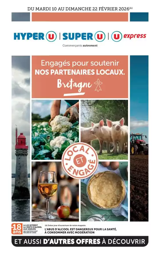 Catalogue Super U à Saint-Georges-Montcocq | Engagés pour soutenir nos partenaires locaux Bretagne | 2026-02-10T00:00:00.000Z - 2026-02-22T00:00:00.000Z