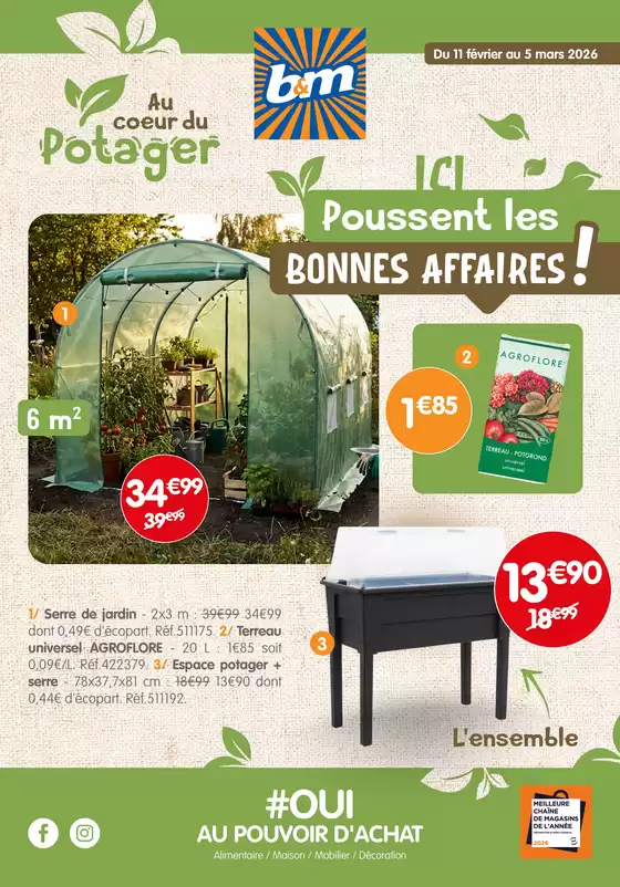 Catalogue B&M | Potager | 2026-02-11T00:00:00.000Z - 2026-03-05T00:00:00.000Z