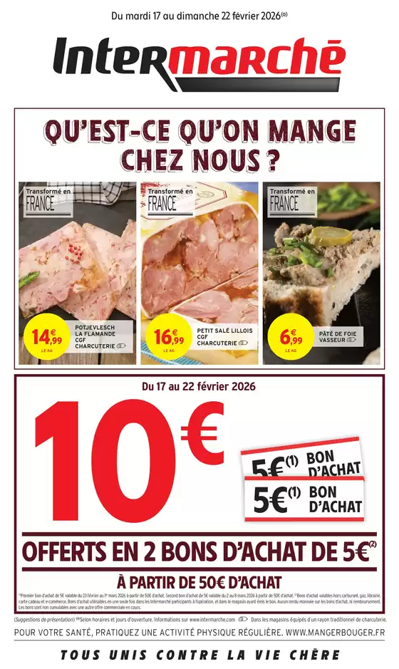 Catalogue Intermarché Hyper à  | S08 - R1 - GUERRIER BON D'ACHAT | 2026-02-17T00:00:00.000Z - 2026-02-22T00:00:00.000Z