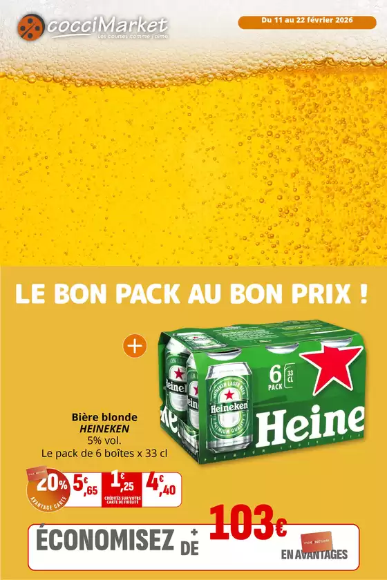 Catalogue Coccimarket | LE BON PACK AU BON PRIX ! | 2026-02-11T00:00:00.000Z - 2026-02-22T00:00:00.000Z
