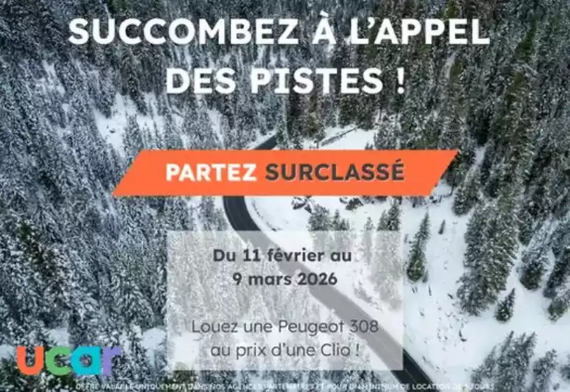 Catalogue Ucar à Beaufort (Savoie) | Et si vous partiez surclassé cet hiver ? | 2026-02-13T00:00:00.000Z - 2026-03-09T00:00:00.000Z