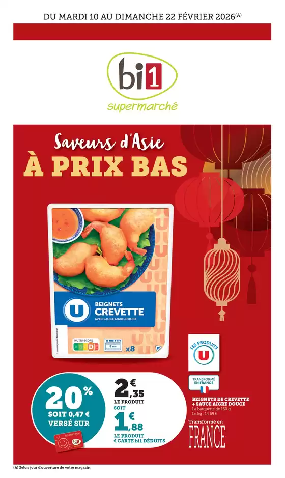Catalogue Bi1 à Gévezé | Trafic Saveurs dasie Ue2 | 2026-02-13T00:00:00.000Z - 2026-02-22T00:00:00.000Z