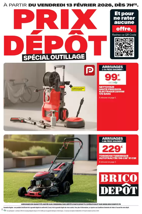 Catalogue Brico Dépôt à Les Essarts-le-Roi | PRIX DÉPÔT SPÉCIAL OUTILLAGE | 2026-02-13T00:00:00.000Z - 2026-02-26T00:00:00.000Z