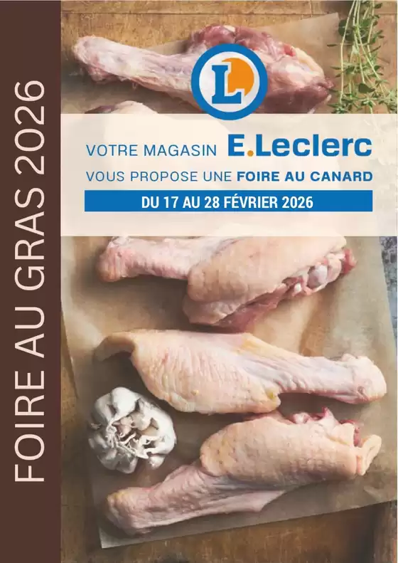 Catalogue E.Leclerc à Saint-Sauveur-le-Vicomte | FOIRE AUX GRAS | 2026-02-17T00:00:00.000Z - 2026-02-28T00:00:00.000Z
