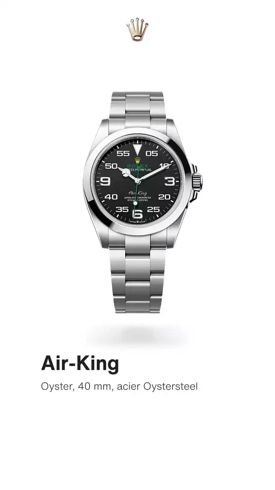 Catalogue Rolex à Lanester | Air-King | 2026-02-16T00:00:00.000Z - 2026-06-30T00:00:00.000Z