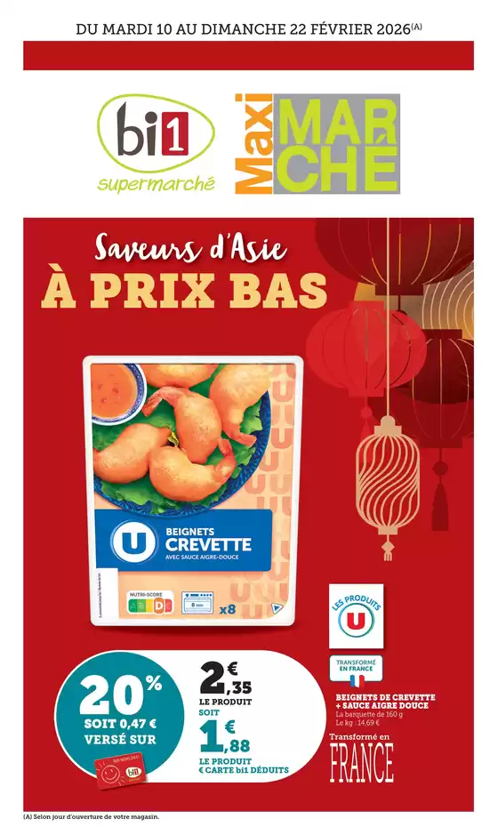 Catalogue Maximarché à Saint-Sauveur-le-Vicomte | Saveurs d'Asie À PRIX BAS | 2026-02-16T00:00:00.000Z - 2026-02-22T00:00:00.000Z