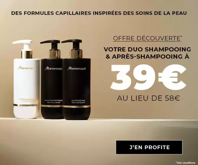 Catalogue Marionnaud à Marseille | OFFRE DECOUVERTE : Votre duo à 38€ au lieu de 58€ | 2026-02-16T00:00:00.000Z - 2026-03-08T00:00:00.000Z