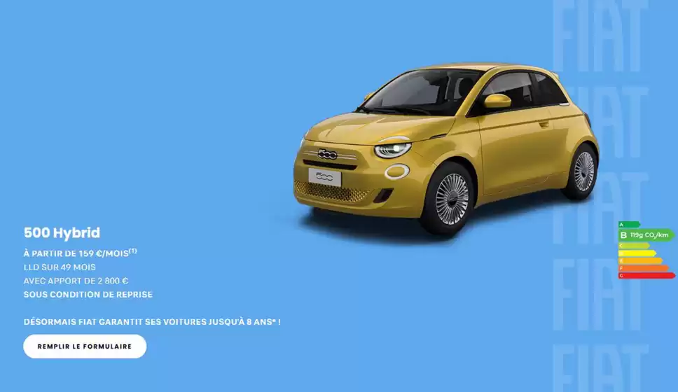 Catalogue Fiat à Sceaux-sur-Huisne | 500 Hybrid À PARTIR DE 159 €/MOIS | 2026-02-17T00:00:00.000Z - 2026-03-31T00:00:00.000Z