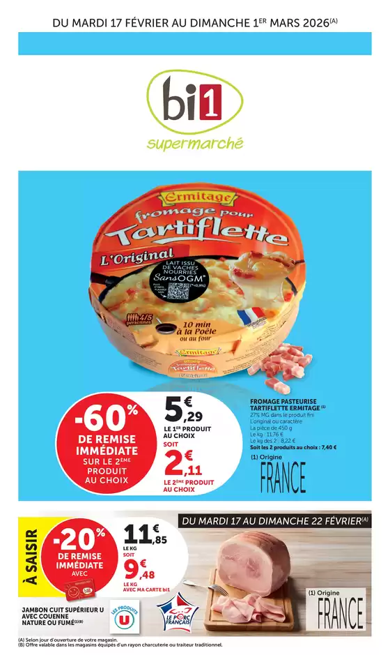 Catalogue Bi1 à Charenton-le-Pont | Raclette Su3 | 2026-02-17T00:00:00.000Z - 2026-03-01T00:00:00.000Z