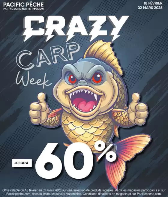 Catalogue Pacific Pêche à Saint-Sulpice-et-Cameyrac | Crazy Carp Week | 2026-02-18T00:00:00.000Z - 2026-03-01T00:00:00.000Z