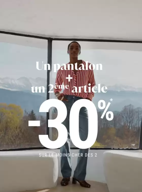 Catalogue Bréal à Lyon | 1 pantalon + un 2ème article = -30%* sur le mois cher femme | 2026-02-19T00:00:00.000Z - 2026-03-08T00:00:00.000Z