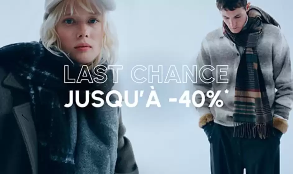 Catalogue Printemps | Last Chance : jusqu’à -40% sur une sélection | 2026-02-19T00:00:00.000Z - 2026-02-28T00:00:00.000Z