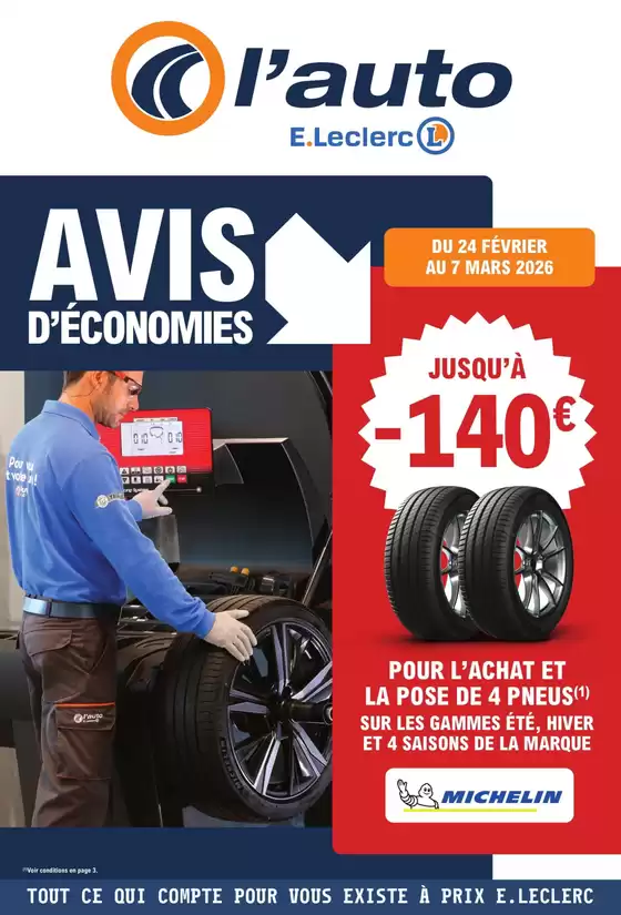 Catalogue E.Leclerc L'Auto à Biville-la-Baignarde | AVIS DECONOMIE 2 | 2026-02-24T00:00:00.000Z - 2026-03-07T00:00:00.000Z