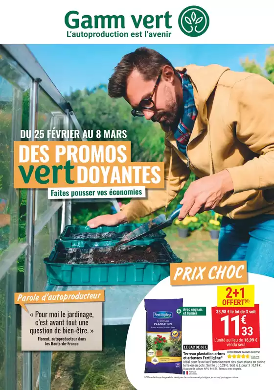 Catalogue Gamm vert à | DES PROMOS vertDOYANTES Faites pousser vos économies | 2026-02-23T00:00:00.000Z - 2026-03-08T00:00:00.000Z