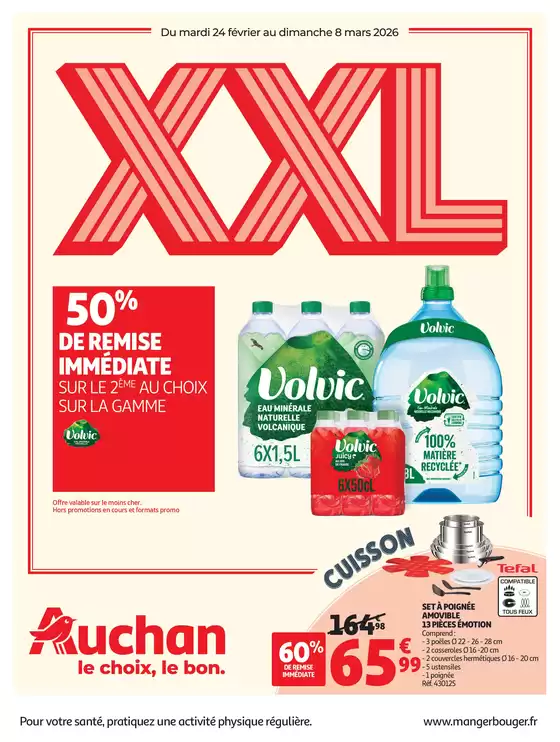 Catalogue Auchan Hypermarché à Clermont-Ferrand | Promos XXL hypermarchés | 2026-02-24T00:00:00.000Z - 2026-03-08T00:00:00.000Z