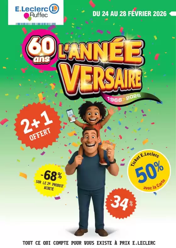 Catalogue E.Leclerc à Grenoble | LAnnée-versaire ! | 2026-02-24T00:00:00.000Z - 2026-02-28T00:00:00.000Z