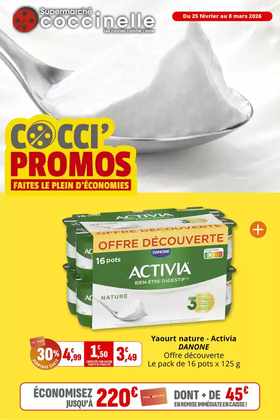 Catalogue Coccinelle Supermarché | COCCI PROMOS FAITES LE PLEIN D'ÉCONOMIES | 2026-02-25T00:00:00.000Z - 2026-03-08T00:00:00.000Z