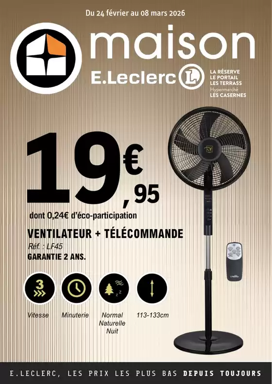 Catalogue E.Leclerc | 26C805LR | 2026-02-24T00:00:00.000Z - 2026-03-08T00:00:00.000Z