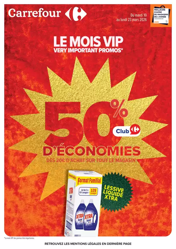 Catalogue Carrefour Drive | LE MOIS VIP | 2026-03-10T00:00:00.000Z - 2026-03-23T00:00:00.000Z