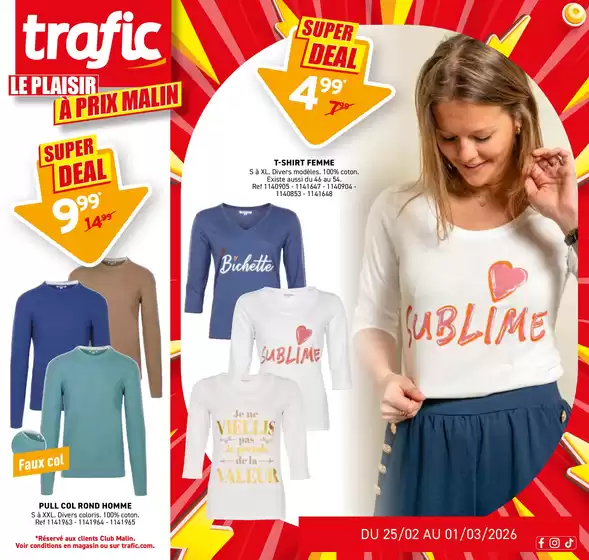 Catalogue Trafic |  SUPER DEALS DE LA SEMAINE !  | 2026-02-26T00:00:00.000Z - 2026-03-01T00:00:00.000Z