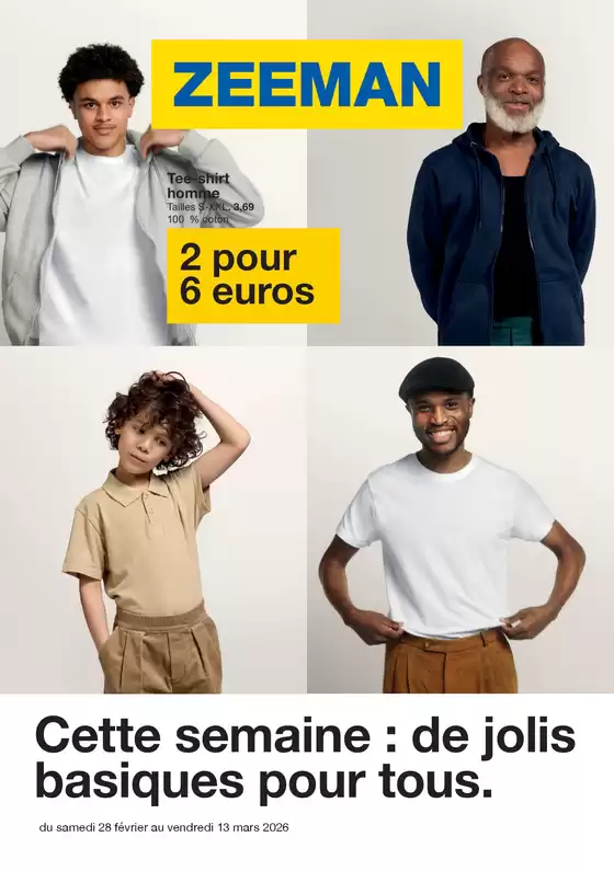Catalogue Zeeman | Cette semaine : de jolis basiques pour tous. | 2026-02-27T00:00:00.000Z - 2026-03-13T00:00:00.000Z