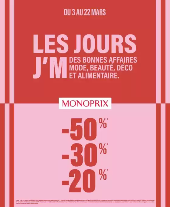 Catalogue Monoprix à Paris | Nos meilleures bonnes affaires | 2026-03-02T00:00:00.000Z - 2026-03-22T00:00:00.000Z