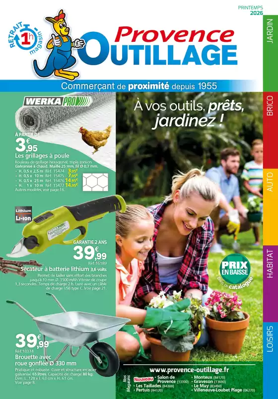 Catalogue Provence Outillage | PRINTEMPS 2026 | 2026-03-01T00:00:00.000Z - 2026-03-31T00:00:00.000Z
