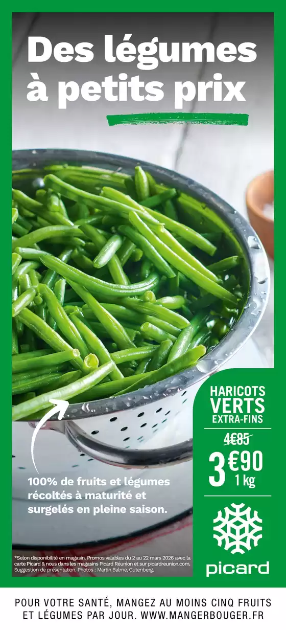 Catalogue Picard | Des légumes à petits prix | 2026-03-02T00:00:00.000Z - 2026-03-22T00:00:00.000Z