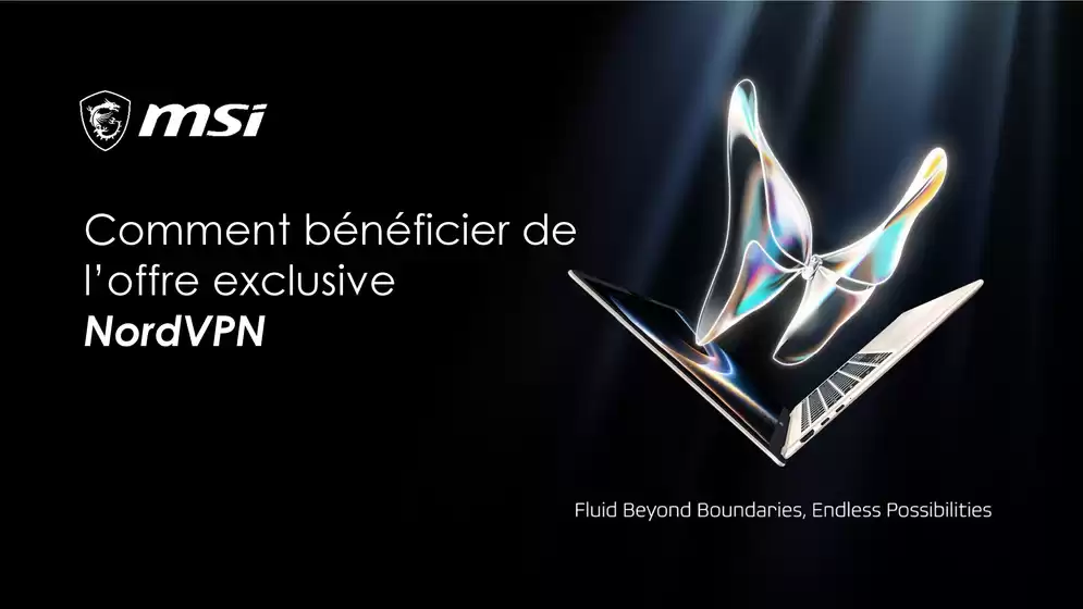 Catalogue LDLC | Nord VPN offert pendant 1 an pour l'achat d'un PC portable MSI éligible | 2026-03-02T00:00:00.000Z - 2026-03-27T00:00:00.000Z
