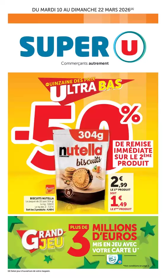 Catalogue Super U | Quinzaine Commerçante | 2026-03-10T00:00:00.000Z - 2026-03-22T00:00:00.000Z