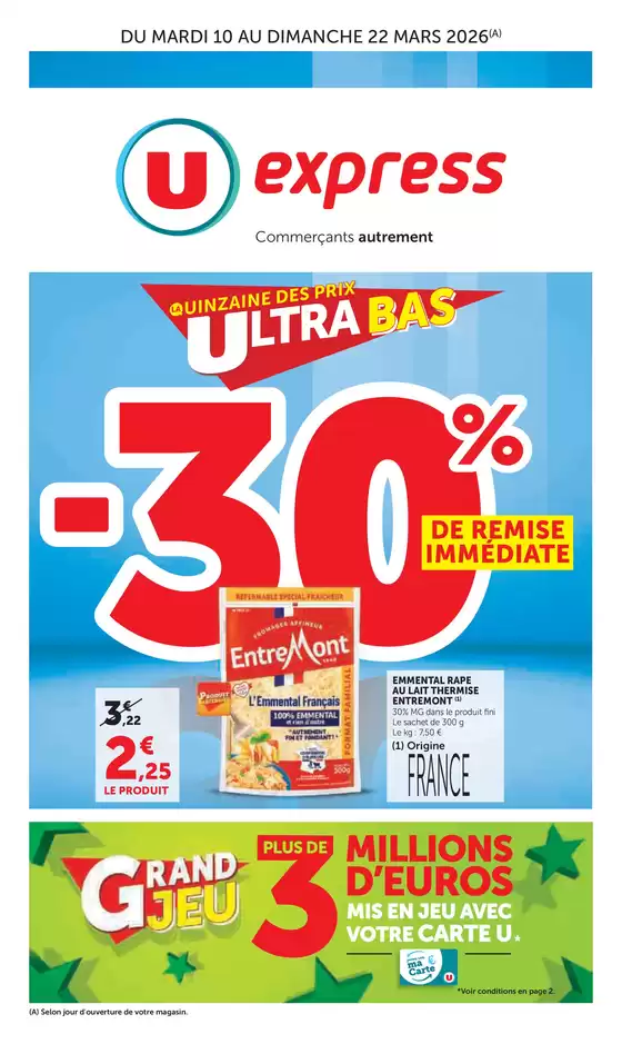 Catalogue U Express | Quinzaine Commerçante | 2026-03-10T00:00:00.000Z - 2026-03-22T00:00:00.000Z