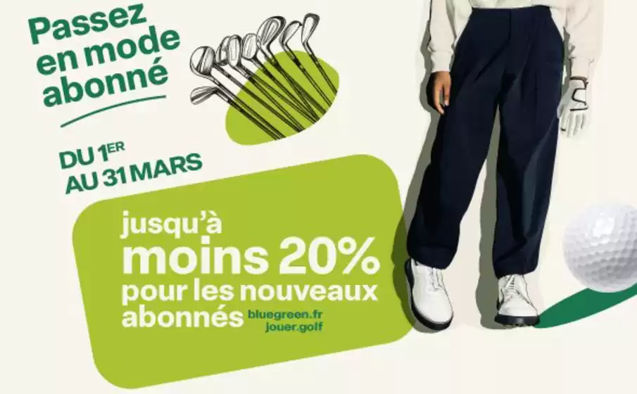 Catalogue Blue Green à Amiens | Pour bénéficier de cette réduction exclusive allant jusqu’à -20% | 2026-03-06T00:00:00.000Z - 2026-03-31T00:00:00.000Z